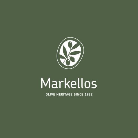 Logo design and corporate identitydesign for the advanced "Markellos" olive mill. 

The logo was created on the basis of the shape of the olive tree. Inside the shape, inheres an illustration of a fruitful branch, which completes the semiology Rosemary Logo, Olive Oil Branding, Oil Branding, Path Logo, Olive Logo, Tree Symbol, Planner Logo, Wood Logo, Organic Logo