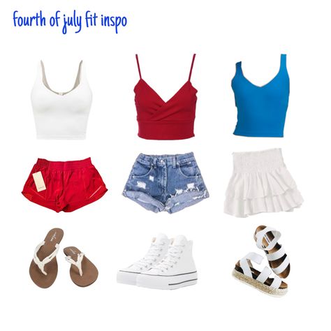 Christmas Festival Outfit, Lululemon Summer, Festival Outfit Summer, Festive Outfit Ideas, Spirit Week Outfits, July Outfits, Summer Festival Outfit, Preppy Summer Outfits, 4th Of July Outfits