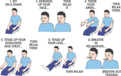 Progressive muscle relaxation, a stress-relieving technique, sounds complicated, but it’s actually very simple. It involves focusing on each muscle group and slowly tensing and relaxing each muscle to help you calm and decompress. This technique forces you to focus on the difference between the tense muscle and the relaxed muscle, helping you become more aware … Progressive Muscle Relaxation, Reps And Sets, Muscle Relaxation, Belly Fat Diet, Relaxation Techniques, Burn Fat Faster, Muscle Relaxer, Burn Belly Fat, Reduce Weight