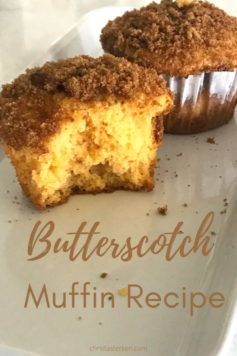 Perfect for a make-ahead brunch, or a cold winter's morning. Print off the recipe card for your family to enjoy this butterscotch muffin recipe Butterscotch Muffins Recipe, Butterscotch Muffins, Make Ahead Brunch, Butterscotch Pudding, Cinnamon Muffins, Vanilla Pudding Mix, Muffin Recipe, Vanilla Pudding, Recipe Card