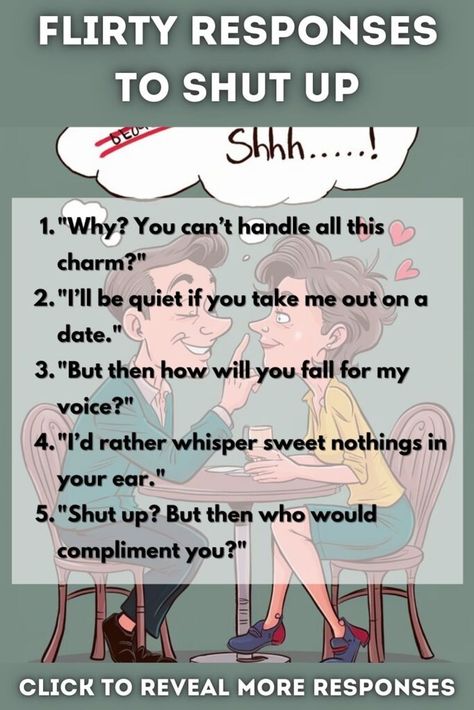 How To Respond To Shut Up? 41+ Brilliant Comebacks Revealed How To Respond To Flirty Texts, Comebacks For Shut Up, Savage Comebacks, Witty Comebacks, Keyboard Warrior, Thank You For Listening, Good Comebacks, Anime Funny Moments, Sweet Nothings