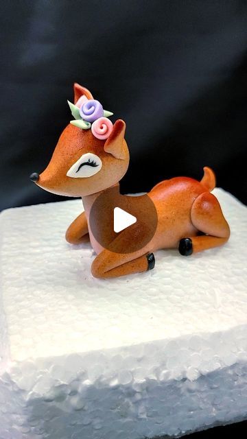 Antony Bidesh on Instagram: "How to make fondant baby deer / fondant deer / fondant animal / cake topper / fondant doll / fondant figurine . . . Hi this is fondant deer making tutorial . . . #fondantdeer #fondantanimal #fondantdoll #fondantfigurine #caketopper #cake #cakes #cakeart #cakeartist #cakedesign #cakedecorating #birthdaycake #weddingcake" Bambi Birthday Cakes, Fondant Templates, Fondant Deer, Fondant Doll, Fondant Animals Tutorial, Deer Cake Topper, Fondant Figurine, Deer Cake, Deer Cakes