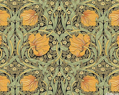 Best of Morris - Poppy Trellis - Black Craftsman Wallpaper, Papier Peint Art Nouveau, William Morris Wallpaper, Morris Wallpapers, Motif Art Deco, Vintage Floral Wallpapers, Wallpaper Interior, William Morris Art, William Morris Designs