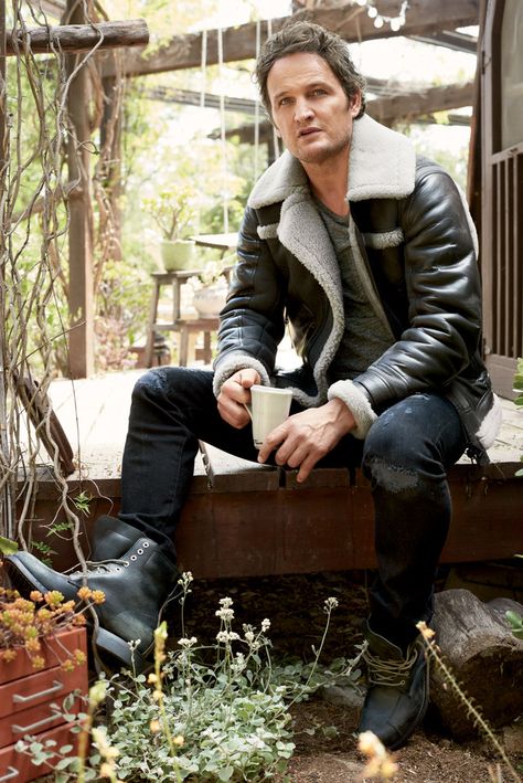 Image result for jason clarke gq Shearling Jacket Outfit, Jason Clarke, Aviator Leather Jacket, Fall Outerwear, Mad Man, Big Men Fashion, Sheepskin Jacket, Mens Attire, What To Wear Today