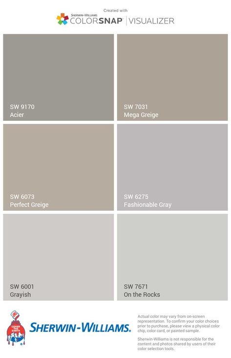 Mega Greige, Sherwin Williams, Color Card, Android Phone, Color Choices, The Rock, Color Splash, Get It, You Think