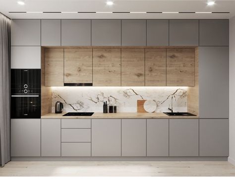 Minimal Kitchen Design, Kitchen Layout Plans, Kitchen Cupboard Designs, Modern Kitchen Cabinet Design, Modern Kitchen Interiors, تصميم للمنزل العصري, Kitchen Interior Design Decor, Kitchen Design Modern Small, Kitchen Interior Design Modern