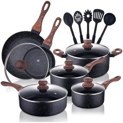 Deep Frying Pan, Kitchenware Set, Kitchen Cookware Sets, Professional Cooking, Induction Cookware, Nonstick Cookware Sets, Silicon Utensils, Kitchen Cooking Utensils, Pots And Pans Sets