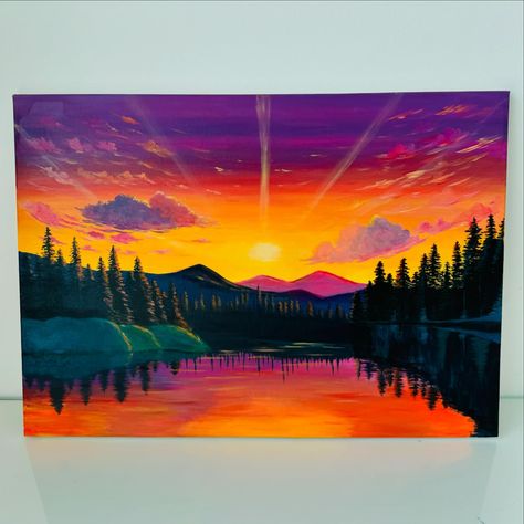 🎞️ Album : sunset o’clock 🌻✨☀️ . . . #acrylicart #canvas #artdump #ᴘʜᴏᴛᴏᴅᴜᴍᴘ #sunsetaesthetics [sunset aesthetic, sunsets , photos , painting inspo , art , sky art ] Photos Painting, Inspo Art, Sunset Aesthetic, Painting Inspo, Sky Art, O Clock, Acrylic Art, Clock, Canvas