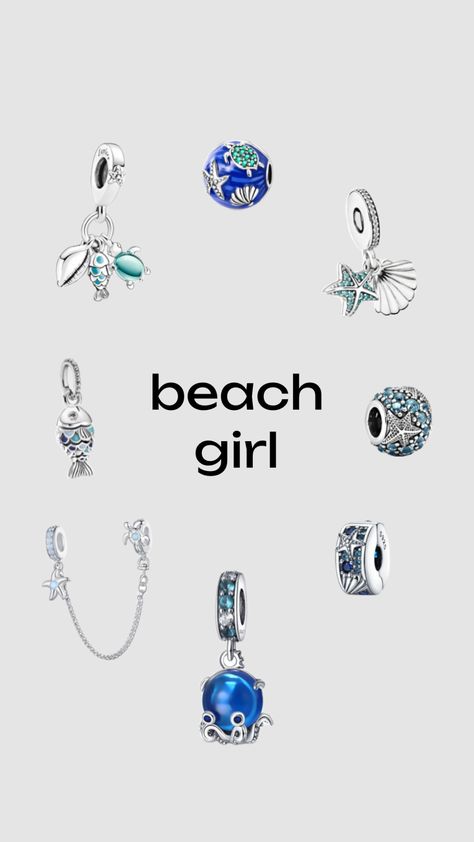 #pandora #beach #beachgirl #pandoracharms #charms #blue #ocean #turtles #octopus #fish #seashells Pandora Beach, Pandora Bracelet Designs, Pandora Bracelet, Beach Girl, Pandora Charms, Bracelet Designs, Blue Ocean, Turtles, Octopus