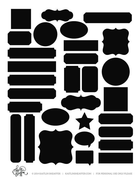 free labels cut file - blank template to help out with the trace feature in Silhouette Studio (many free labels to match here: http://www.kaitlinsheaffer.com/.services/blog/6a00e550a3063a883400e550a3063c8834/search?filter.q=label ) Scrapbooking Backgrounds, Silhouette Tutorials, Silhouette Images, Free Labels, Silhouette Portrait, Cameo Projects, Silhouette Cameo Projects, Silhouette Crafts, Silhouette Files