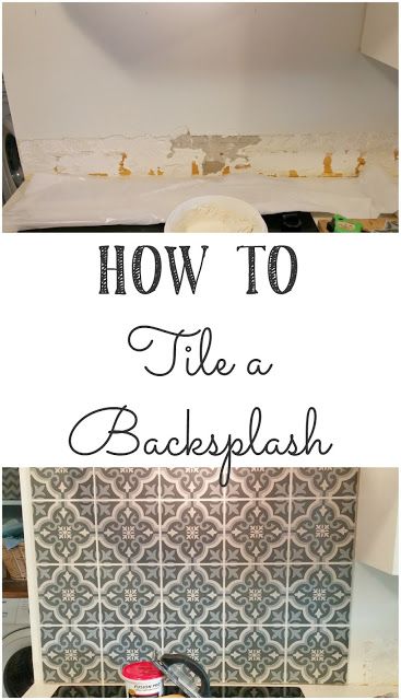 How to Tile a Backsplash Painting Tile Backsplash, Paint Backsplash, Backsplash Patterns, Brown Tile, Kitchen Painting, Diy Kitchen Projects, Backsplash Kitchen, Meteor Garden 2018, Bathroom Backsplash