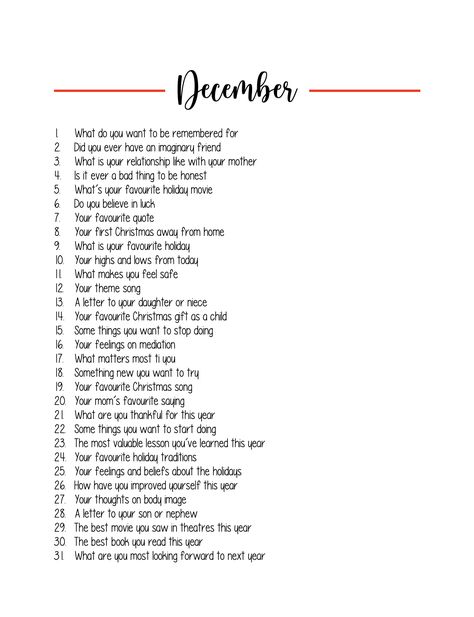 Writing Prompts List, Groovy Games, Healing Writing, Journaling Goals, Monthly Prompts, December Writing Prompts, Empty Journal, December Writing, Writing Prompts Poetry