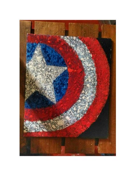 Captain America Canvas, Captin America, Chicago Cubs Logo, Chicago Cubs, Easy Paintings, Sport Team Logos, Captain America, Team Logo, Canvas Painting