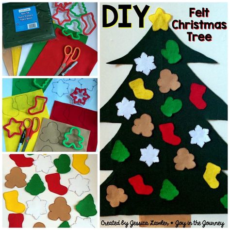 DIY Felt Christmas Tree Felt Christmas Tree Countdown, Felt Christmas Tree For Toddlers Diy, Felt Christmas Tree For Toddlers, Diy Felt Christmas Tree For Toddlers, Felt Trees Diy, Felt Tree Pattern, Felt Christmas Ornaments Patterns Free, Felt Christmas Tree Diy, Felt Christmas Tree Pattern