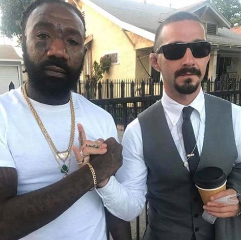 Shia Labeouf, Mullet Hairstyle, Low Key, Kanye West, Square Sunglasses Men, Casual Style, Influencer, Square Sunglass, Mens Sunglasses