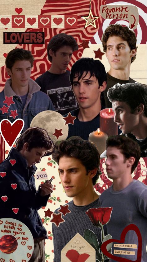 Jess Mariano Collage, Jess Wallpapers, Milo Ventimiglia Wallpaper, Milo Ventimiglia 2000s, Jess Mariano Wallpaper, Gilmore Girls Aesthetic Wallpaper, Gilmore Girls Collage, Gilmore Girls Wallpaper, Jess Gilmore