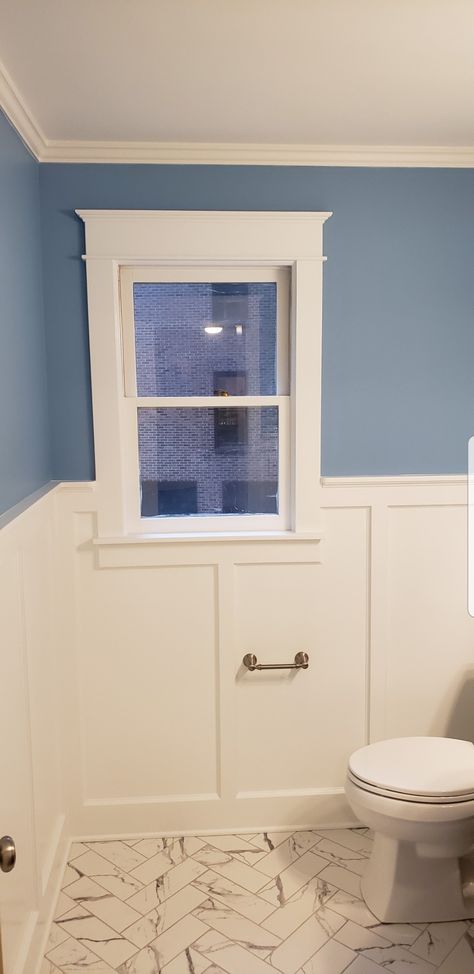 Board And Batten Bathroom Window, Board And Batten Under Window In Bathroom, Board And Batten Door Trim, Board And Batten Window Trim, Board And Batten Bathroom With Window, Craftsman Board And Batten Wall, Board And Batten Under Window, Board And Batten Window Wall, Box Molding Bathroom