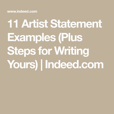 Artist Statement Examples Art, How To Write An Artist Statement, Artist Statement Examples, Artist Statement Template, Artist Hacks, Art Websites, Career Ideas, Tips For Writing, Artist Tips