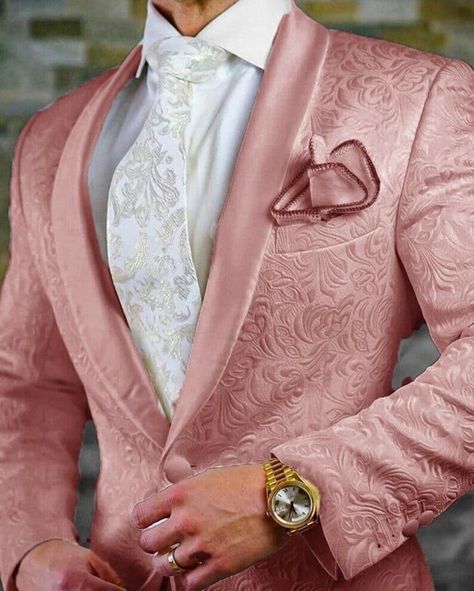 Pink Prom Suit, Groom Blazer, Pink Suit Men, Tuxedos For Wedding, Pink Tuxedo, Wedding Suits Groom, Dress Suits For Men, Prom Suits, Pink Suit