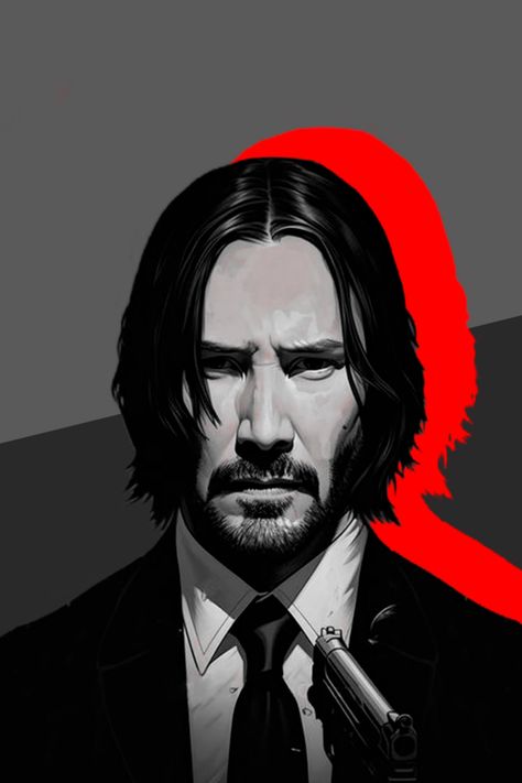 #John #Wick #hollywood #film #Keanu #Reeves #poster #illustration #art Thug Life Wallpaper, 1366x768 Wallpaper Hd, Keanu Reeves John Wick, Seni Pop, Lionel Messi Wallpapers, Film Posters Art, Film Posters Minimalist, Thanksgiving Wallpaper, Superhero Wallpaper