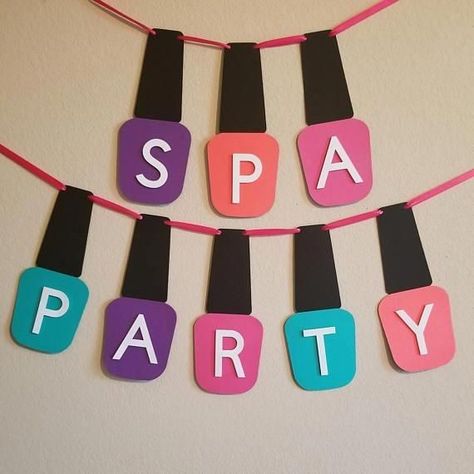 Spa Party Decorations, Spa Day Party, Kids Spa Party, Girl Spa Party, Kids Spa, Sleepover Birthday Parties, Girl Sleepover, Spa Birthday Parties, Spa Birthday