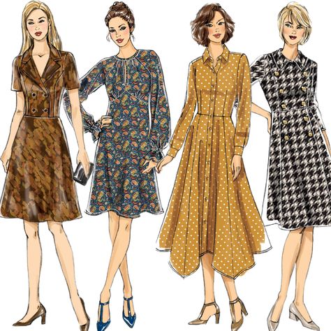 Be the best dressed for Autumn with these chic dresses from Butterick!

Perfect for layering and designed to be sewn in cosy fabrics, these patterns will see you through the colder months so you don't have to give up sewing beautiful dresses. These styles are also a great for your #worktober wardrobe if you're joining in with @alexandria_arnold 's sewing challenge. 

Pattern shown left to right 
#B6706 #B6705 #B6702 #B6871

https://www.sewdirect.com/brand/butterick/?category=dress-patterns Butterick Sewing Patterns, Sewing Challenge, Lingerie Patterns, Swimwear Pattern, Costume Sewing Patterns, Boys Pattern, Costume Patterns, Butterick Sewing Pattern, Indie Sewing Patterns