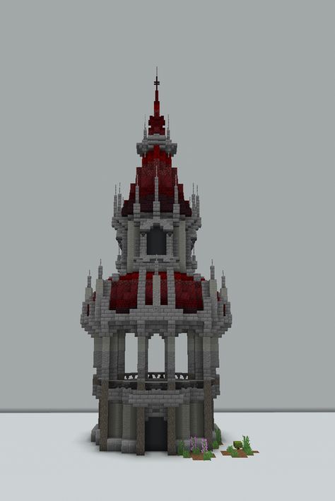 Gothic Home Minecraft, Minecraft House Ideas Castle, Minecraft Evil Lair Ideas, Minecraft Gothic Castle Blueprints, Minecraft Villian Build, Black And Red Minecraft House, Minecraft Castle Roof Design, Gothic Buildings Minecraft, Minecraft Vampire Mansion