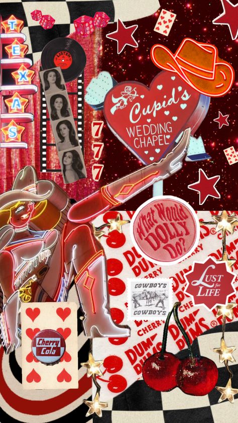 #lanadelrey #cowgirl #vegas #lanadelreyaesthetic Vegas Cowgirl, Retro Cowgirl, Red Aesthetic Grunge, Neon Jungle, American Cartoons, Cowgirl Bachelorette, Cowboy Wedding, Bachelorette Party Planning, Cherry Cola