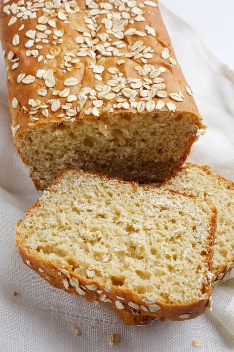 Batter Bread, Healthy Slice, Pastas Recipes, Loaf Of Bread, Healthy Bread, Types Of Bread, Yeast Bread, Whole Wheat Bread, How To Double A Recipe