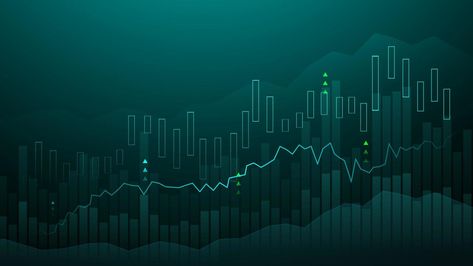 Business candle stick graph chart of stock market investment trading on blue background. Bullish point, up trend of graph. Economy vector design Trading Stocks Wallpaper, Economy Background Powerpoint, Marketing Background Wallpapers, Trading Thumbnail, Stock Market Background, Stock Market Wallpaper, Trading Background, Trading Wallpaper, Recruitment Poster Design