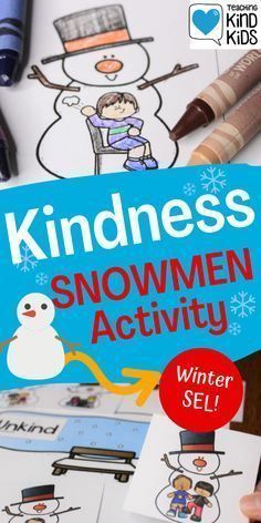 Use this Kindness Snowmen Kind or Unkind Sort from Coffee and Carpool to help students determine what is kind and what is not during this SEL center activity. Snag these cute snowmen and enjoy focusing on kindness. School Readiness Activities, Kindness For Kids, Teaching Kindness, Cute Snowmen, Snowmen Activities, Kindness Activities, Kid Friendly Crafts, Christmas Activities For Kids, Sorting Activities