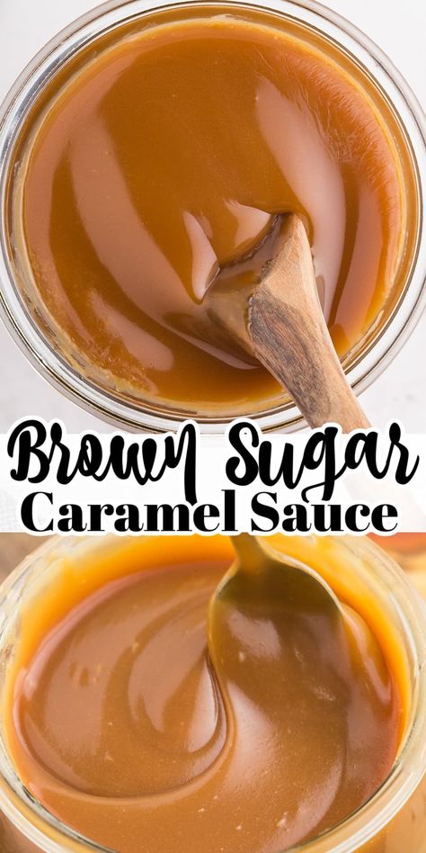 Brown Sugar Caramel Sauce, Homemade Caramel Recipes, Brown Sugar Caramel, Homemade Sauce Recipes, Caramel Recipes Sauce, Homemade Caramel Sauce, Eating Too Much, Dessert Toppings, Fudge Sauce