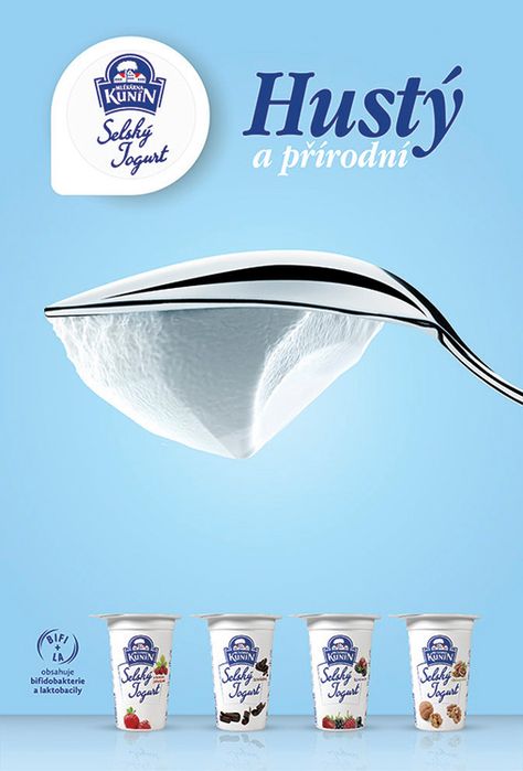 Yogurt Ads Creative, Yogurt Advertising, Yogurt Design, Milk Advertising, Yogurt Brands, Yogurt Packaging, Thick Yogurt, Carton Design, Yogurt Bar