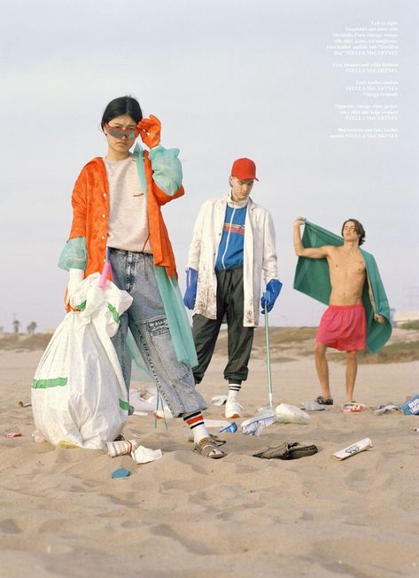 Clean it, beach! (Buffalo Zine) Buffalo Zine, Sustainable Fashion Photography, Beach Cleaning, Plastic Poster, Beach Clean Up, Creative Fashion Photography, Clean Beach, Photographie Portrait Inspiration, Latest Series