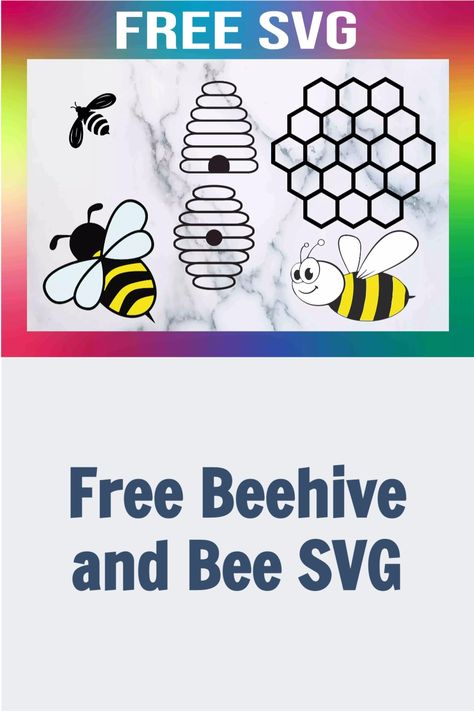 Flour Sack Crafts, Bee Svg, Cricut Svgs, Svg Templates, Cricut Stencils, Honey Bee Hives, Bee Honeycomb, Bee Birthday, Silhouette Vinyl