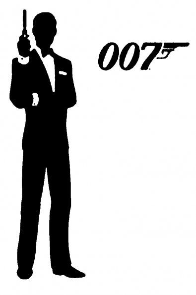 007 stencil from stencilry, lots of free downloadable stencils from here James Bond Tuxedo, James Bond Party, James Bond Theme, Silhouette Logo, James Bond 007, 007 James Bond, Live Wire, Silhouette Portrait, Casino Night