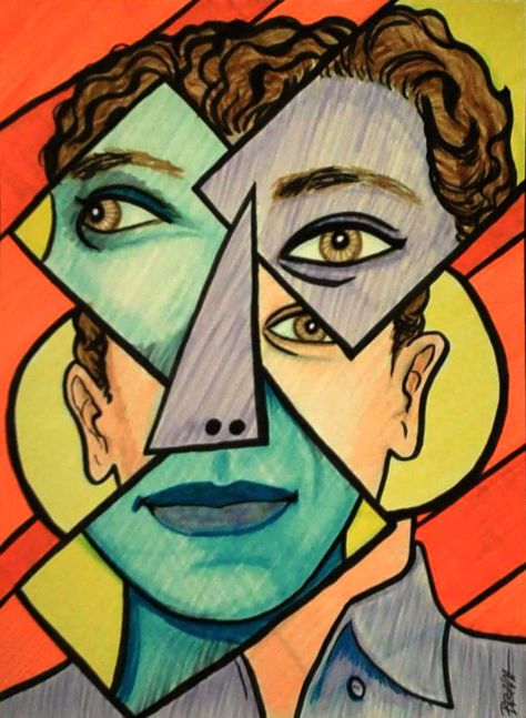 Cubism Portrait, Cubist Drawing, Cubist Portraits, Picasso Cubism, Sleep Hypnosis, Fall Asleep Instantly, Art With Meaning, Cubist Art, Cubism Art