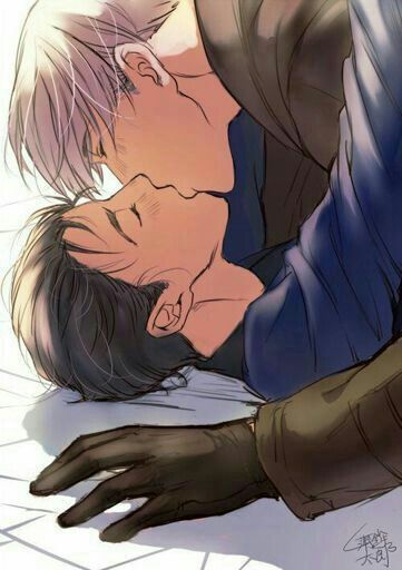 Yuri on ice / Kiss.. Yuri On Ice Comic, Katsuki Yuri, Yuuri Katsuki, Yuri Katsuki, Yuri On Ice, Anime Ships, Anime Love, Anime Fanart, Anime Images