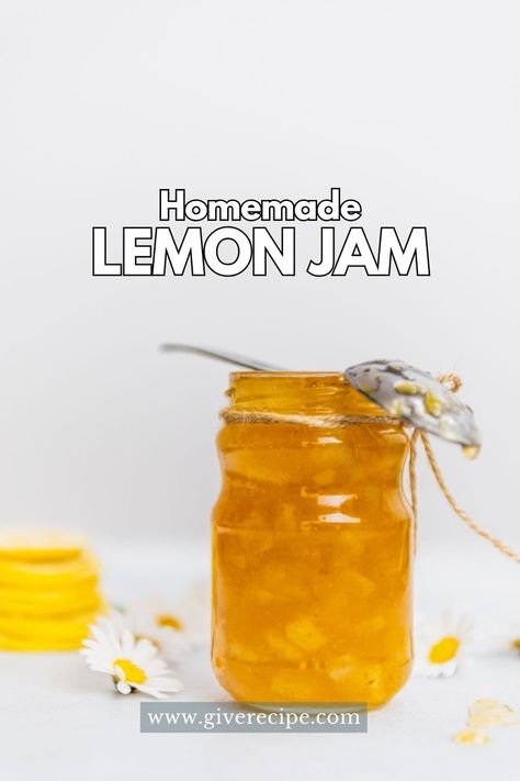 Zesty, sweet, and oh-so-spreadable! Whip up your own homemade lemon jam with this simple recipe. Perfect for brightening up breakfast or adding a tangy twist to desserts. Lemon Jam Recipe, Lemon Jelly Recipe, Lemon Jam, Jam Recipes Homemade, Lemon Jelly, Lemon Sugar, Jam Recipe, Jelly Recipes, Homemade Jam