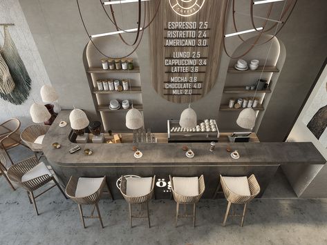 Neutral Coffee Shop, Lobby Cafe, Boho Restaurant, Cookies Bakery, Healthy Cafe, Starting A Coffee Shop, Lunch Cafe, Patisserie Design, Cozy Interior Design