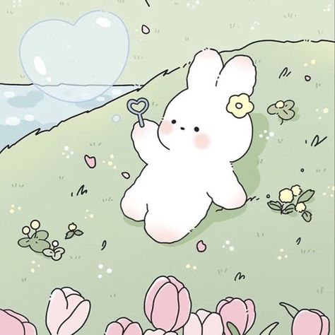 Spring Illustration, Walpaper Hello Kitty, Temu App, Bunny Wallpaper, Computer Icon, Pastel Pink Aesthetic, Cute Little Drawings, Pretty Wallpapers Backgrounds, Scrapbook Stickers