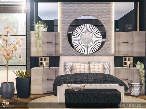 Moniamay72's Belinda Bedroom Bed Mods Sims 4, Sims 4 Cc Black And White Furniture, Sims 4 Cc Realistic Decor, Bedroom Sets Sims 4 Cc, Sims4 Cc Furniture Sets, Sims 4 Cc Furniture Table, Sims 4 Cc Luxe Furniture, Sims 4cc Bedroom, Sims 4 Cc King Bed