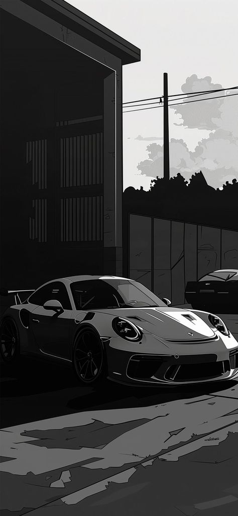 Porsche Iphone Wallpaper, New Car Wallpaper, Cool Car Backgrounds, Mercedes Wallpaper, Simplistic Wallpaper, Black Porsche, Aesthetic Cars, Toyota Supra Mk4, Sports Car Wallpaper