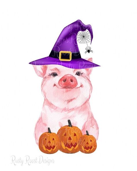 Cauldron Clipart, Pig Clipart, Pig Png, Watercolor Pencil Art, Pig Pictures, Pig Drawing, Sublimation Graphics, Cut Animals, Pig Art