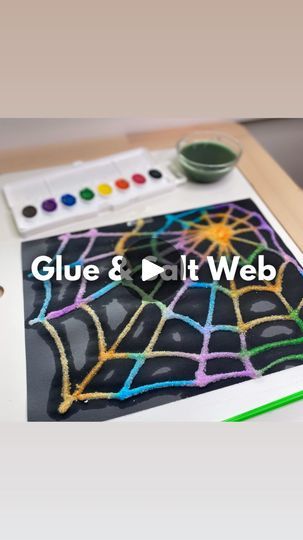 2.4K views · 1K reactions | GLUE & SPIDER WEBS 🕷️🎨🕸️

You know we are a bigggg fan of using items from home for activities over here! Today we grabbed some glue, salt, and water colors for an adorable Halloween art activity! 🙌🎃👻

You can even save the excess salt for other activities later! (For example, writing shapes or letters in salt!)

This is a great way to work on your child’s development, keep them entertained, and save yourself from spending tons of money on random toys! 😉😅🎉

Follow @wingitwithwhit for more fun and easy activity ideas for kids! ✨🫶☺️

Halloween, Halloween arts and crafts, Halloween crafts, crafts for kids, toddler art, art activity ideas, glue and salt, water color painting, painting activity, October activities, preschool crafts, preschool activities | W Letter H Halloween Crafts For Preschoolers, Spider Web Craft Preschool, Arts And Crafts Halloween, Activity Ideas For Kids, Sound Activities, Halloween Arts, Child Activities, October Activities, Preschool Teachers