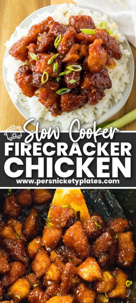 Asian Chicken Crockpot Recipes Healthy, Slow Cooker Asian Chicken Recipes, Sweet Thai Chili Chicken Crockpot, Sweet Chicken Crockpot Recipes, Easy Dinner Slow Cooker, Korean Chicken Recipe Slow Cooker, Cubed Chicken Recipes Crock Pots, Best Chicken Crockpot Meals, Chicken Chunks In Crock Pot