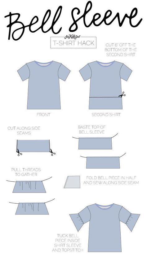 T Shirt Hacks, Projek Menjahit, Shirt Hacks, Sew Ins, Beginner Sewing Projects Easy, T-shirt Refashion, Shirt Refashion, Sewing Projects For Beginners, Diy Couture