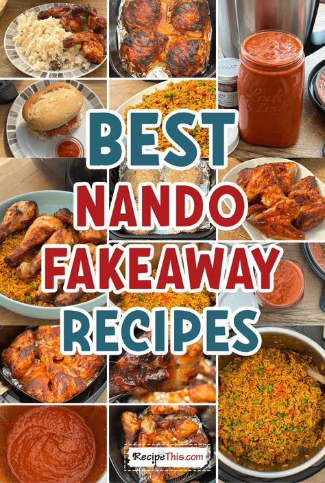 Recipe This | The Best Homemade Nandos Fakeaway Nandos Fakeaway, Homemade Nandos, Nandos Chicken Recipe, Nando's Chicken, Fakeaway Recipes, Soup Maker, Cook Smarts, Air Fryer Recipes Chicken, Healthy Instant Pot Recipes