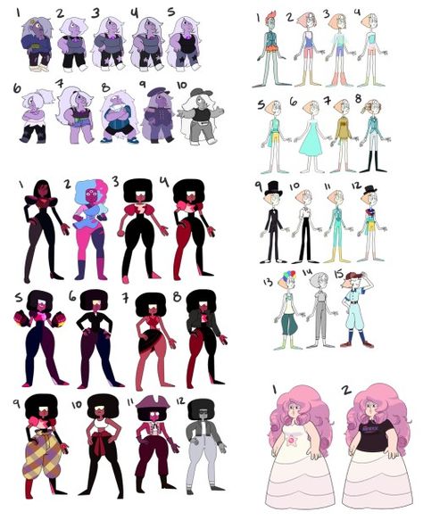 From l-a-l-o-u.tumblr.com Steven Universe Outfits, Steven Universe Pilot, Universe Outfit, Garnet Steven Universe, Crystal Gems Steven Universe, Steven Universe Oc, Steven Universe Drawing, Dancing Drawings, Steven Universe Characters