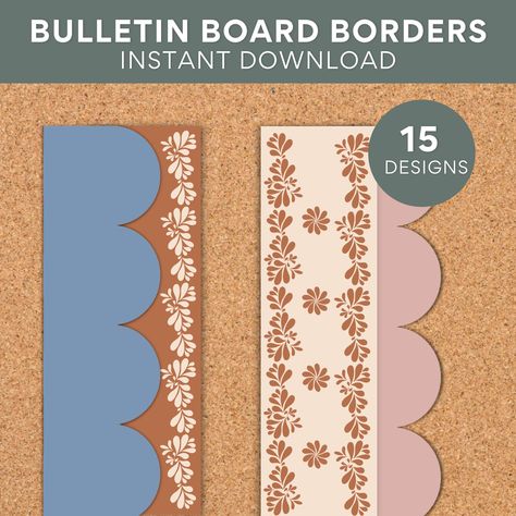 Bulletin Board Borders Printable, Bilingual Classroom Decor, Neutral Classroom, Printable Bulletin Board, Spanish Classroom Decor, Bulletin Borders, Bulletin Board Paper, Classroom Bulletin Board, Bilingual Classroom